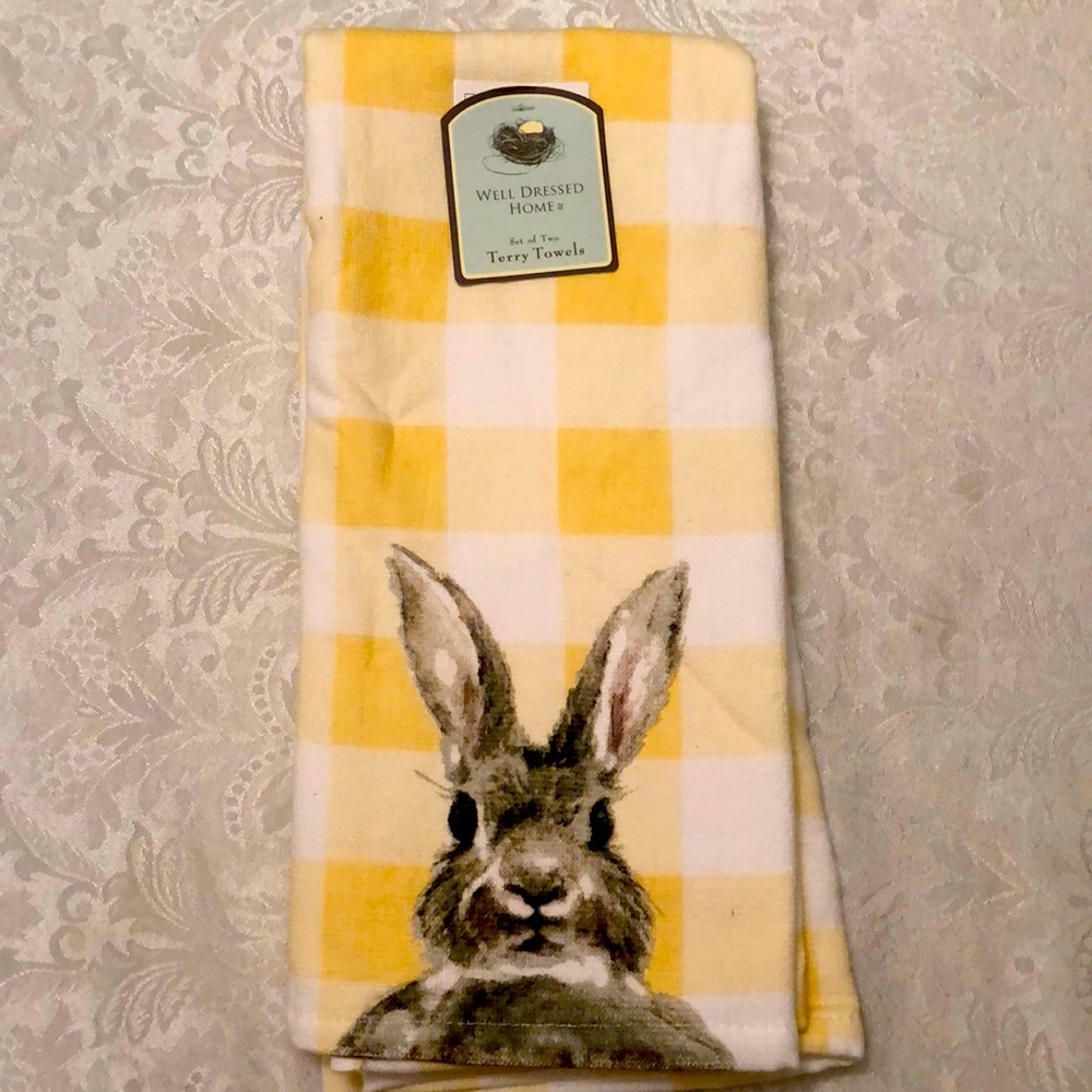 Net Well Dressed Home Easter kitchen towels